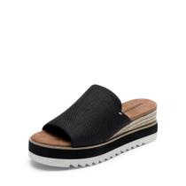 Sandálias Plataforma DREAM PAIRS Femininas Slip-on Preto Salto 7 cm Sandálias Plataforma DREAM PAIRS Femininas Slip-on Preto Salto 7 cm