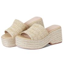 Sandálias Plataforma Espadrille EQAUDES com Salto Anabela Slip-On Sandálias Plataforma Espadrille EQAUDES com Salto Anabela Slip-On