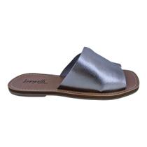 Sandálias Rasteira Casual Feminina Scarpetti Or-1007 Prata Velho