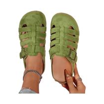 Sandálias Retro Femininas De Verão Com Sola Macia Antiderrapante, Sapatos Planos De Bico Redondo Sandálias Retro Femininas De Verão Com Sola Macia Antiderrapante, Sapatos Planos De Bico Redondo