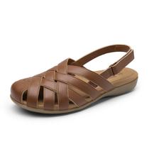 Sandálias Rihero Summer Brown Dressy Closed Bike para mulheres