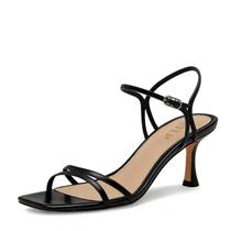 Sandálias RJYLP Kitten Heels Slingback com tiras e bico quadrado Sandálias RJYLP Kitten Heels Slingback com tiras e bico quadrado