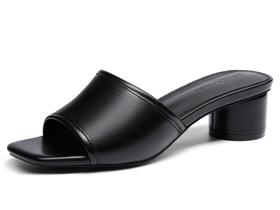 Sandálias Slide Coutgo Chunky Heels Mules para mulheres pretas 6US Sandálias Slide Coutgo Chunky Heels Mules para mulheres pretas 6US