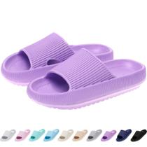 Sandálias Slide Rosyclo Cloud para crianças, roxas antiderrapantes Sandálias Slide Rosyclo Cloud para crianças, roxas antiderrapantes