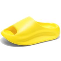 Sandálias Slide RUNSOON Cloud para mulheres e homens amarelas EU45 Sandálias Slide RUNSOON Cloud para mulheres e homens amarelas EU45