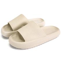 Sandálias Slipper rosyclo Cloud unissex antiderrapantes de bico aberto bronzeadas Sandálias Slipper rosyclo Cloud unissex antiderrapantes de bico aberto bronzeadas