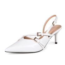 Sandálias Volrina Slingback Kitten Heels, bico fino para mulheres