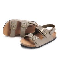 Sandálias ZUSERIS Kids Cork Slides Summer Slides Khaki 24 Sandálias ZUSERIS Kids Cork Slides Summer Slides Khaki 24