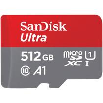 SanDisk Cartão de memória ultra microSDXC UHS-I de 512 GB com adaptador - até 150 MB/s, C10 A1