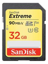 SANDISK EXTREME SDHC classe10 90mb/s 32gb SD FULL HD 3D 600X