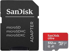 SanDisk Ultra 512GB microSD card c/ Adaptador - Switch Compatível
