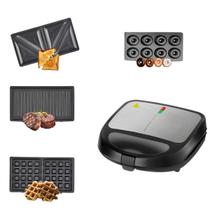 Sanduicheira 4 em 1 Grelhe Sanduíches Donuts Waffles Refeições Deliciosas 110 Volts