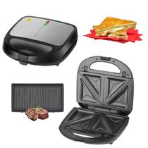 Sanduicheira 4 em 1 Sanduíches Donuts Waffles Proteinas Grelhadas 110V