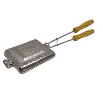 Sanduicheira de Alumínio para Fogão Tostadeira Manual Polida com Cabos Resistentes Sanduicheira de Alumínio para Fogão Tostadeira Manual Polida com Cabos Resistentes