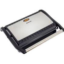 Sanduicheira E Grill Ams Inox 800w Antiaderente Amvox
