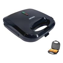 Sanduicheira e Grill Elétrica 2 em 1 Antiaderente 750W 220V Dupla Prensa
