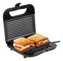 Sanduicheira E Grill Elétrico Antiaderente 750w Good&go Cor Preto Sanduicheira E Grill Elétrico Antiaderente 750w Good&go Cor Preto