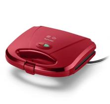 Sanduicheira e Grill Multilaser Chapa Antiaderente Dupla Ondulada 750W 127v Vermelha CE148