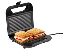 Sanduicheira e Grill Portátil Com Superfície Antiaderente