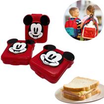 Sanduicheira e Lancheira 3D de Plástico Plasútil Mickey