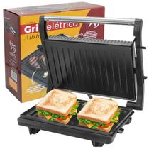 Sanduicheira E Mini Grill Elétrico Antiaderente Torradeira Gourmet - A5