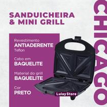 Sanduicheira Elétrica Grill 3 em 1 Press A5 Misteira 4 Pães Omeleteira Antiaderente Inox Chapa Dupla Luz Indicadora Aque - 220V Sanduicheira Elétrica Grill 3 em 1 Press A5 Misteira 4 Pães Omeleteira Antiaderente Inox Chapa Dupla Luz Indicadora Aque - 220V