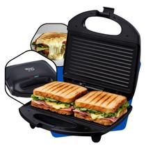Sanduicheira Elétrica Grill 3 Em 1 Press Misteira 4 Pães Omeleteira Divisória Bauru Boston Inox Chapa Dupla Antiaderente com Luz Indicadora A5 - 127v Sanduicheira Elétrica Grill 3 Em 1 Press Misteira 4 Pães Omeleteira Divisória Bauru Boston Inox Chapa Dupla Antiaderente com Luz Indicadora A5 - 127v