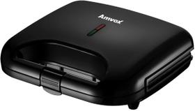 Sanduicheira Elétrica Grill Amvox AMS 370 Preta com Sistema Cool Touch Antiaderente 750w 127/220v Alça Resistente Sanduicheira Elétrica Grill Amvox AMS 370 Preta com Sistema Cool Touch Antiaderente 750w 127/220v Alça Resistente