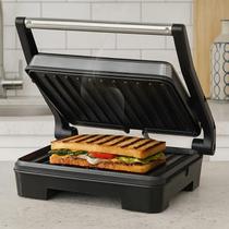 Sanduicheira Elétrica Grill Antiaderente Inox Toast 1000w Startools Preta 110v Sanduicheira Elétrica Grill Antiaderente Inox Toast 1000w Startools Preta 110v