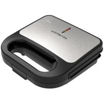 Sanduicheira Elétrica Inox Compacta Antiaderente Cozinha Fácil Sanduicheira Elétrica Inox Compacta Antiaderente Cozinha Fácil