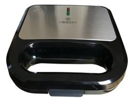 Sanduicheira Eletrica Inox Grill Antiaderente 2 X 1 Obsedo Cor Preto Sanduicheira Eletrica Inox Grill Antiaderente 2 X 1 Obsedo Cor Preto