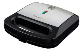 Sanduicheira Elétrica Pt Inox Black+ Decker Sm800 Cor Preto/Inox
