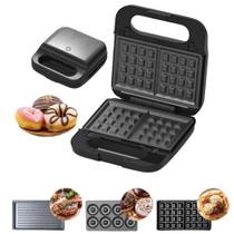 Sanduicheira Elétrica Sokany 3 Em 1 Lanche Donuts Grill Voltagem 110