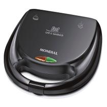 Sanduicheira Fast Grill e Sandwich Mondial Preto 750W S-12