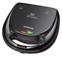 Sanduicheira Fast Grill e Sandwich Mondial Preto 750W S-12