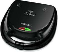 Sanduicheira Fast Grill e Sandwich Mondial S-12 750W - Preta