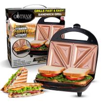 Sanduicheira Gotham Steel Antiaderente Panini Press 2 Sanduíches Sanduicheira Gotham Steel Antiaderente Panini Press 2 Sanduíches