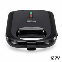 Sanduicheira Grill 2 em 1 Elétrica 750W Antiaderente Grelha Carnes e Faz Sanduíches 127V ou 220V