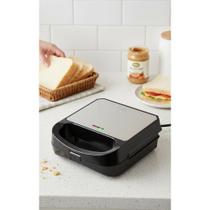 Sanduicheira Grill 750W Antiaderente Inox Rápida 127V