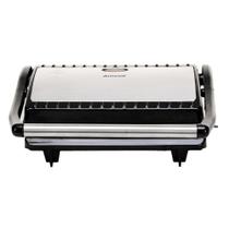 Sanduicheira Grill Amvox AMS800 Preta com Prata 220V