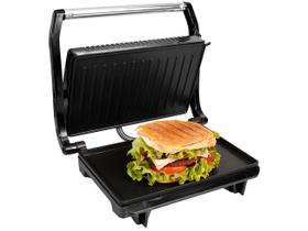 Sanduicheira Grill Britânia Grill Press Antiaderente Preto/Inox