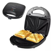 Sanduicheira Grill Chapa Misto Quente Pão Cor Preta Inox 110v