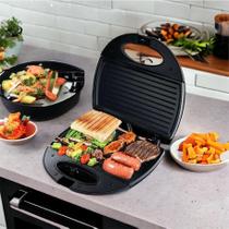 Sanduicheira/grill eletrica 750w 110v inox
