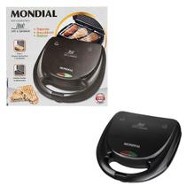 Sanduicheira Grill Elétrica Mondial S12 2 em 1 Antiaderente 750W Lâmpada Piloto - 220V