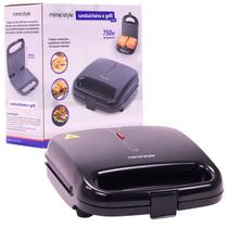 Sanduicheira Grill Elétrica Smart 750w de Potencia 9896 Mimo Style