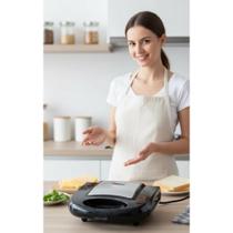 Sanduicheira Grill Inox 750W 127V - Café Rápido e Delicioso