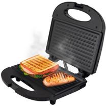 Sanduicheira Grill Misteira Chapa Antiaderente 750w 127v Não Gruda - Preto Kian
