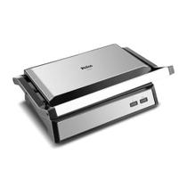 Sanduicheira Grill Philco 2 em 1 PGR32 Chapa com Abertura 180 Inox/Preto - 220V