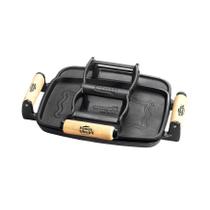 Sanduicheira Grill Real Alça Madeira PanelaMineira 24x20,5cm