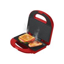 Sanduicheira Grill Vermelha 750W Antiaderente Kian 127V